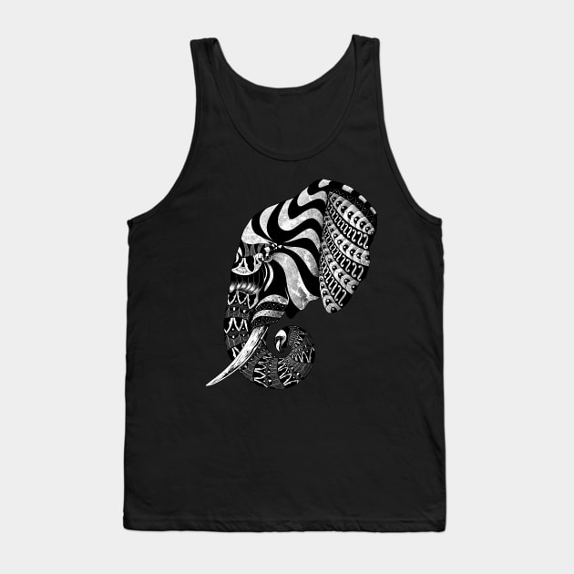 Elephant Ornate Tank Top by quilimo